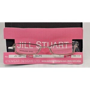 Jill Stuart Eyeglasses Women's JS 186 TAUPE 48/17 130 New Demo